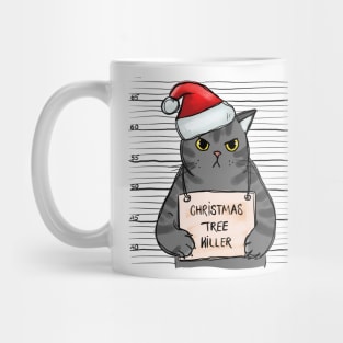 Christmas Tree Killer - Funny Cat Mug